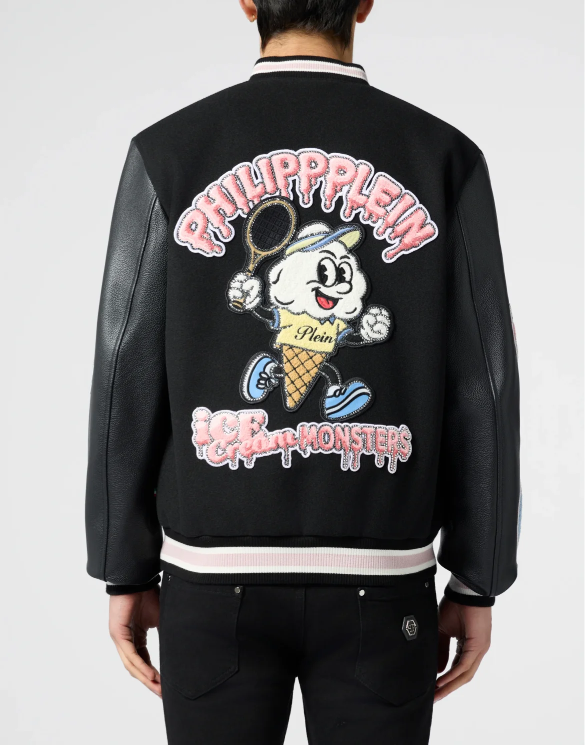 College Bomber Ice Cream Monsters, цвет: Черный