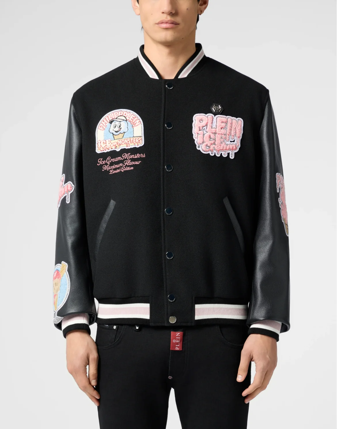 College Bomber Ice Cream Monsters, цвет: Черный