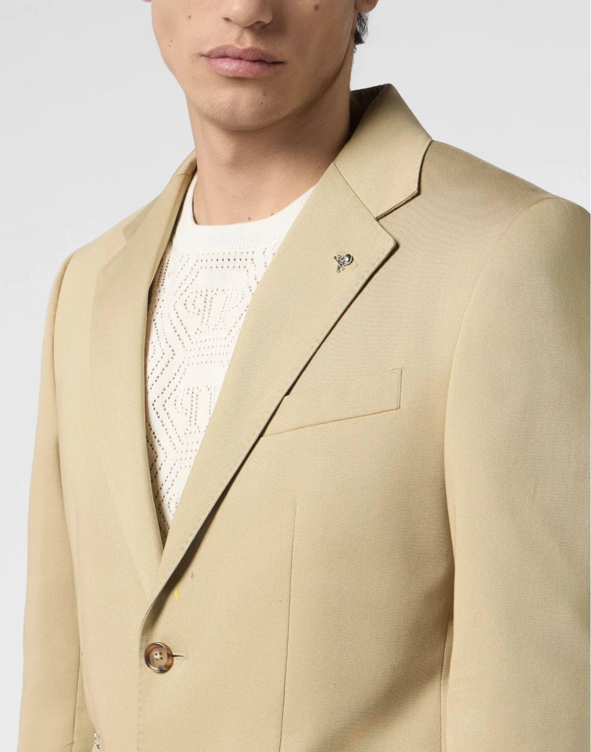 Blazer Gigolo Fit Paint Splash Painted, цвет: Бежевый