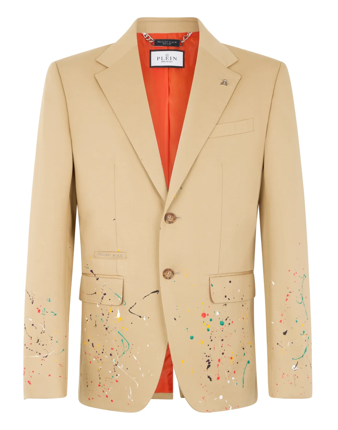Blazer Gigolo Fit Paint Splash Painted, цвет: Бежевый