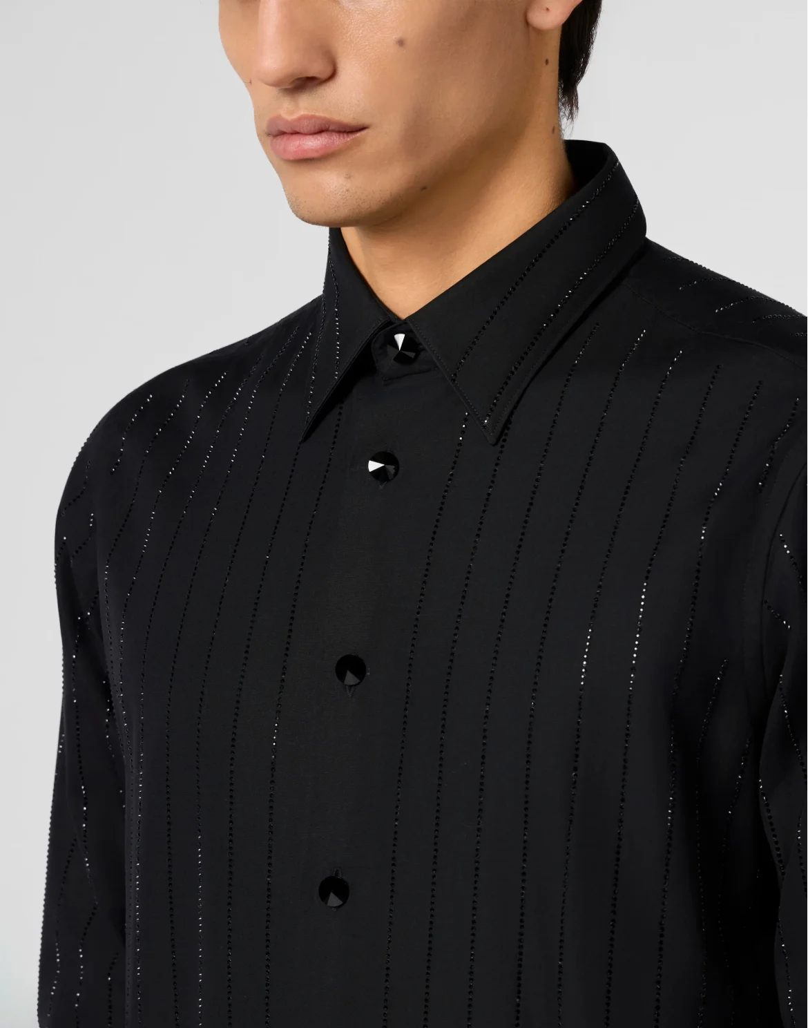 Sugar Daddy Cut Shirt Stripes Stones Stones, цвет: Черный