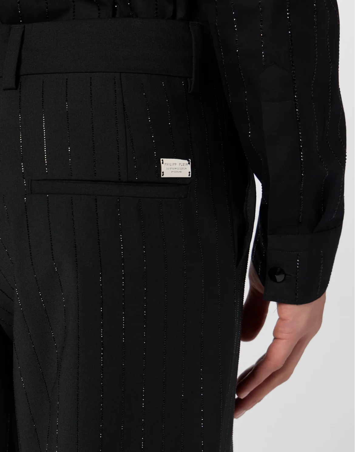 Loose Fit Trousers Degrade Stones, цвет: Черный