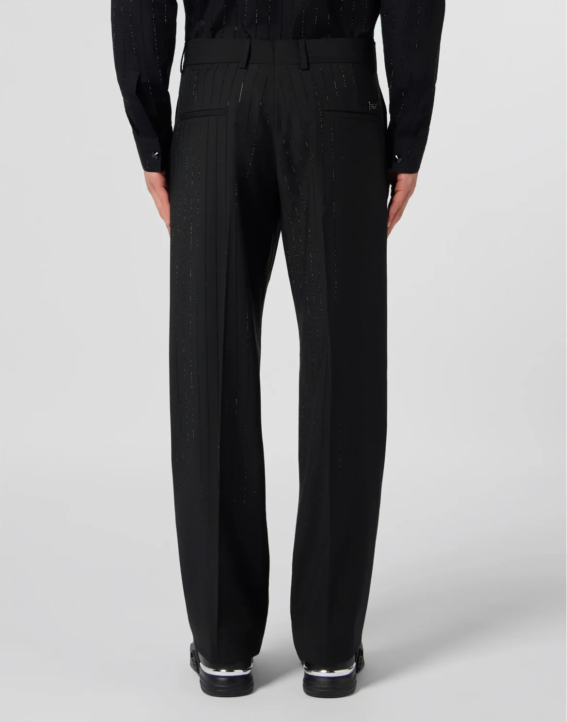 Loose Fit Trousers Degrade Stones, цвет: Черный
