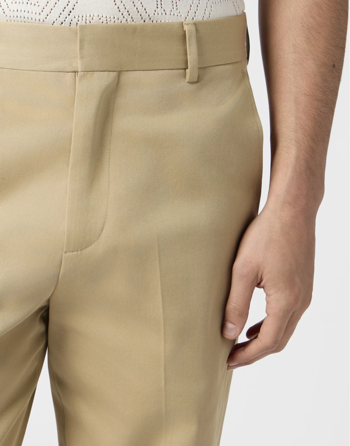 Loose Fit Trousers Painted Painted, цвет: Бежевый