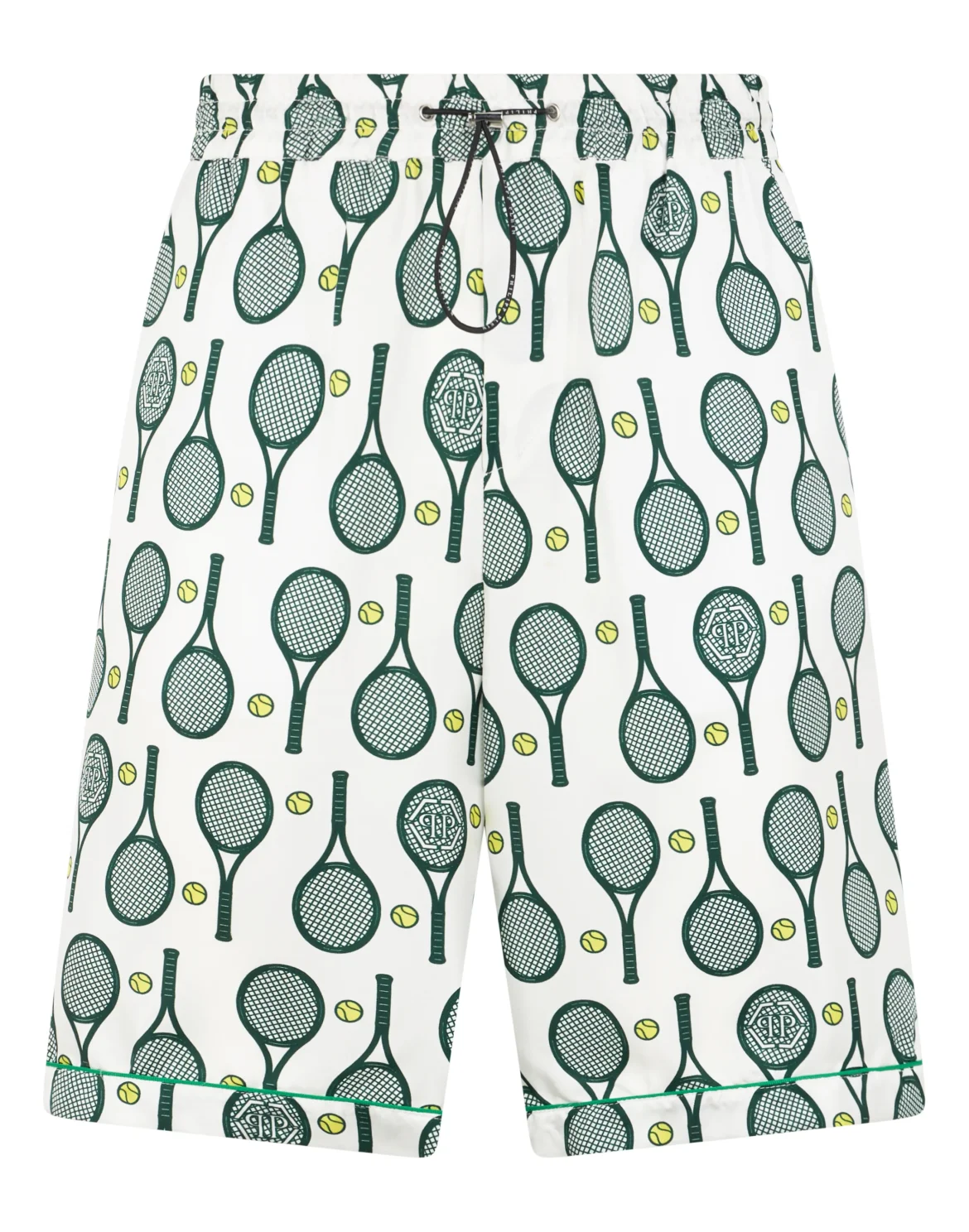 Silk Drawstring Shorts Tennis, цвет: Белый