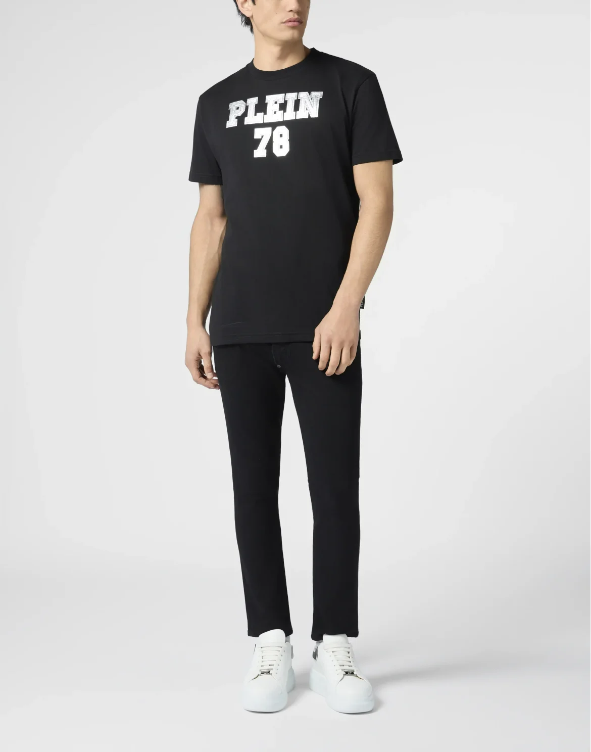 Round Neck T-Shirt College, цвет: Черный
