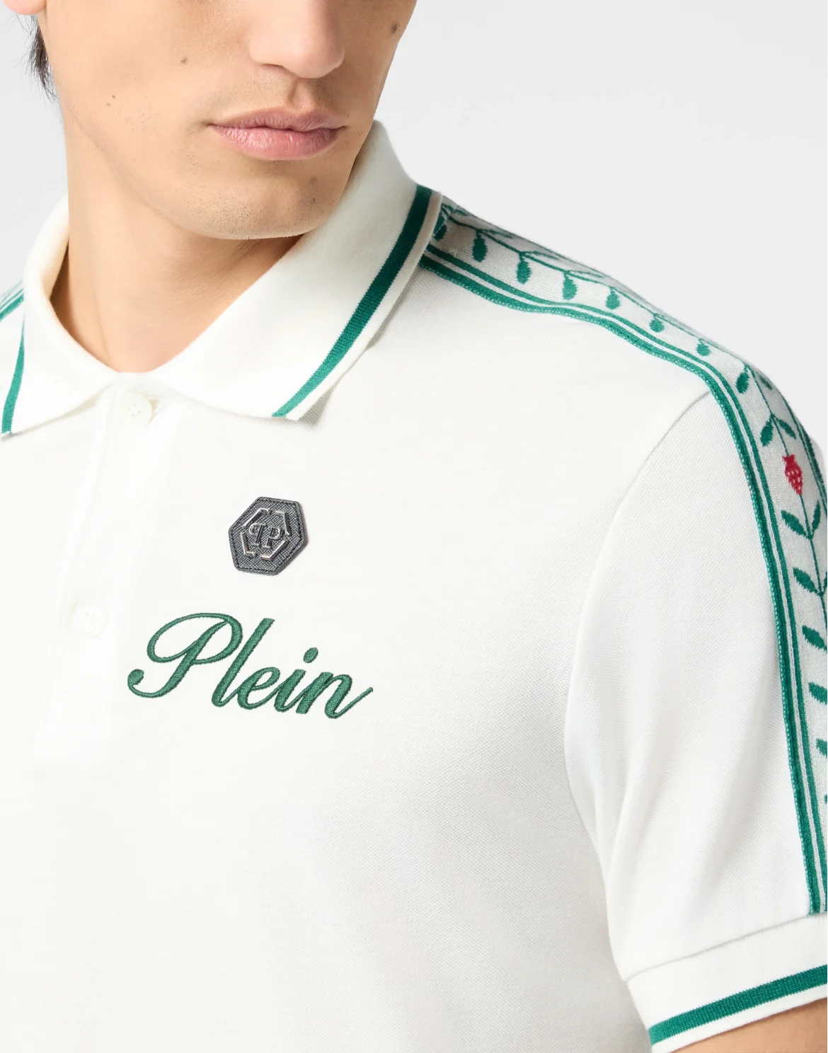 Piquet Polo T-Shirt Plein Tennis, цвет: Бежевый