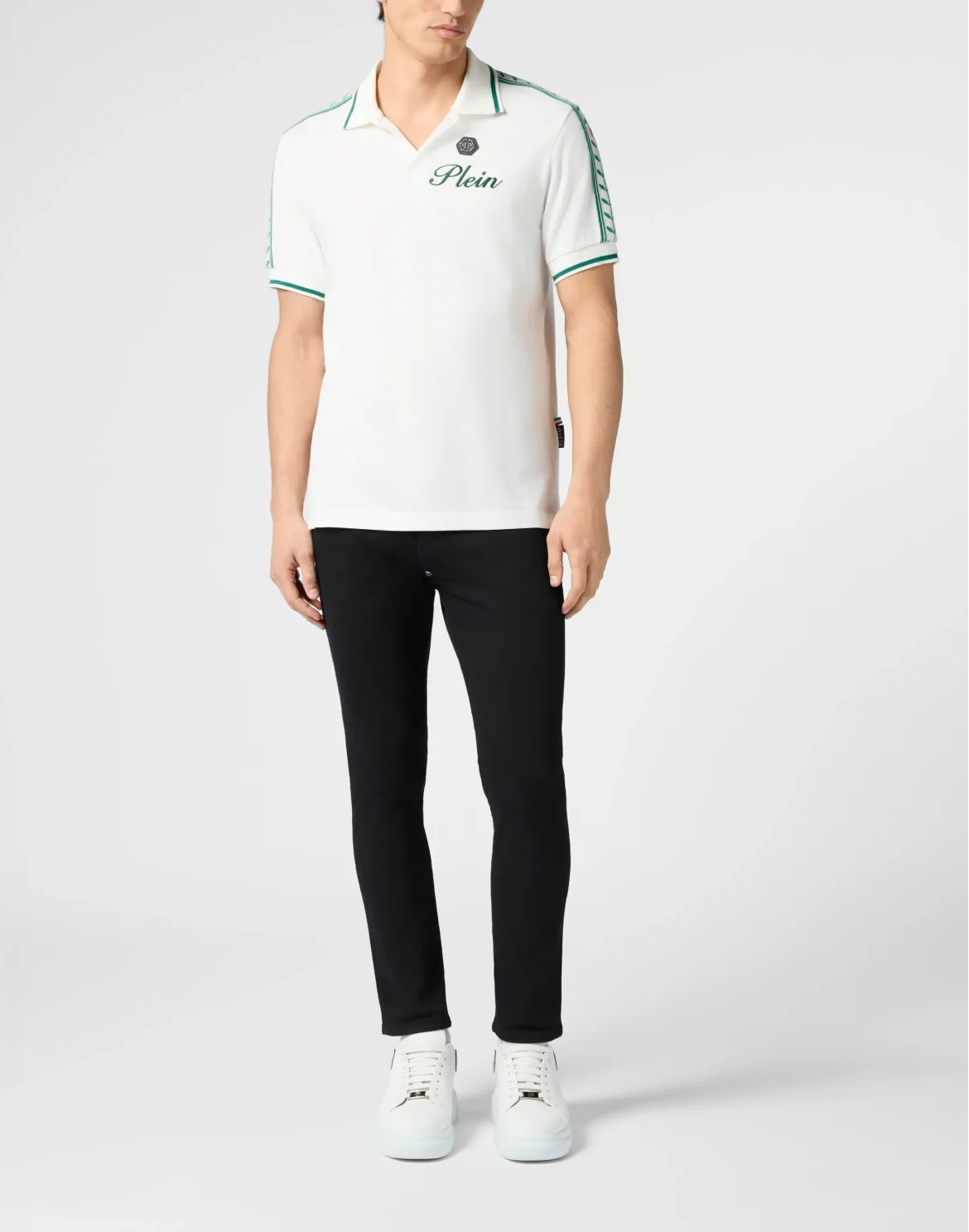 Piquet Polo T-Shirt Plein Tennis, цвет: Бежевый