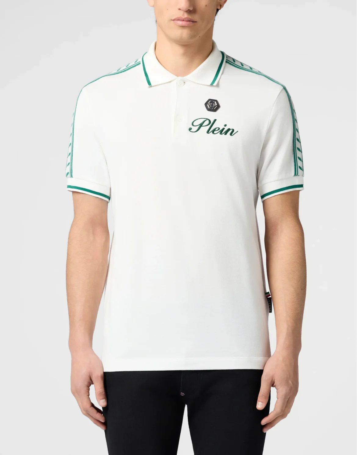 Piquet Polo T-Shirt Plein Tennis, цвет: Бежевый