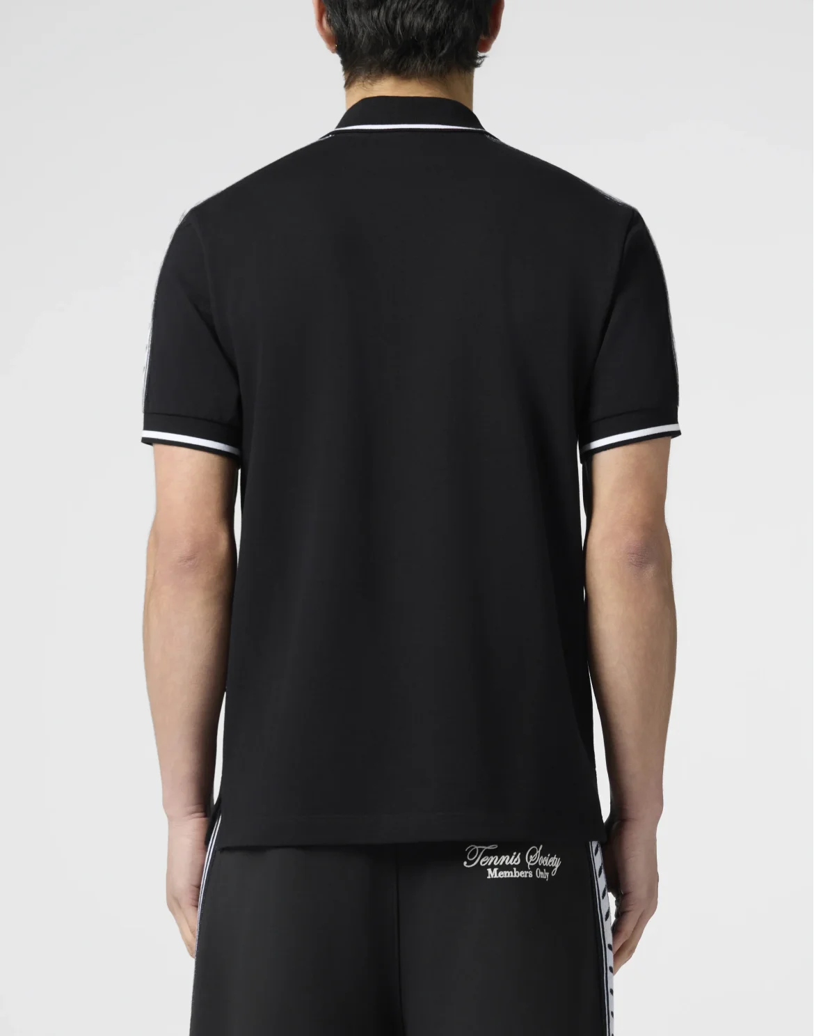 Piquet Polo T-Shirt Plein Tennis, цвет: Черный