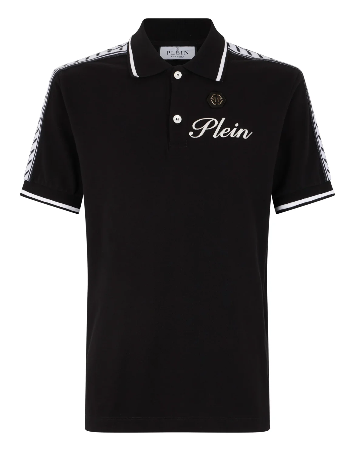 Piquet Polo T-Shirt Plein Tennis, цвет: Черный