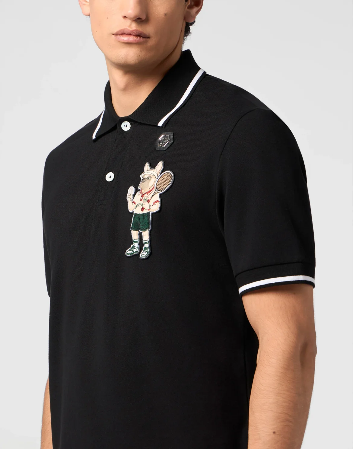 Polo T-Shirt New York Tennis Patch, цвет: Черный