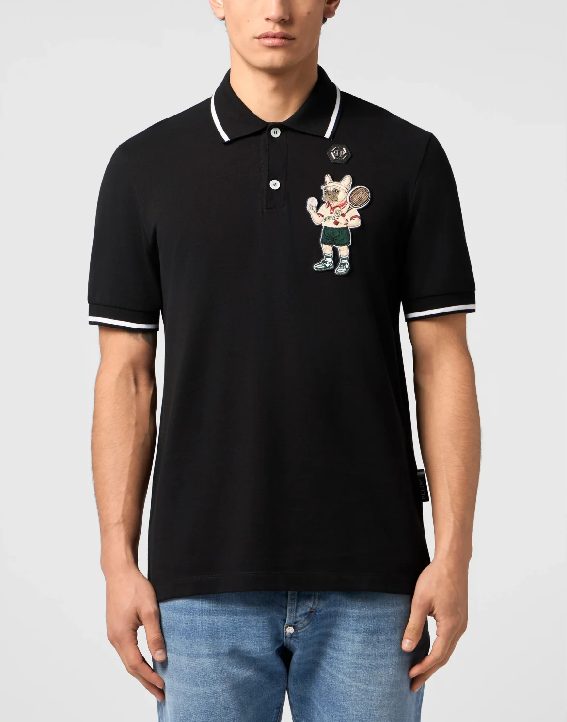 Polo T-Shirt New York Tennis Patch, цвет: Черный