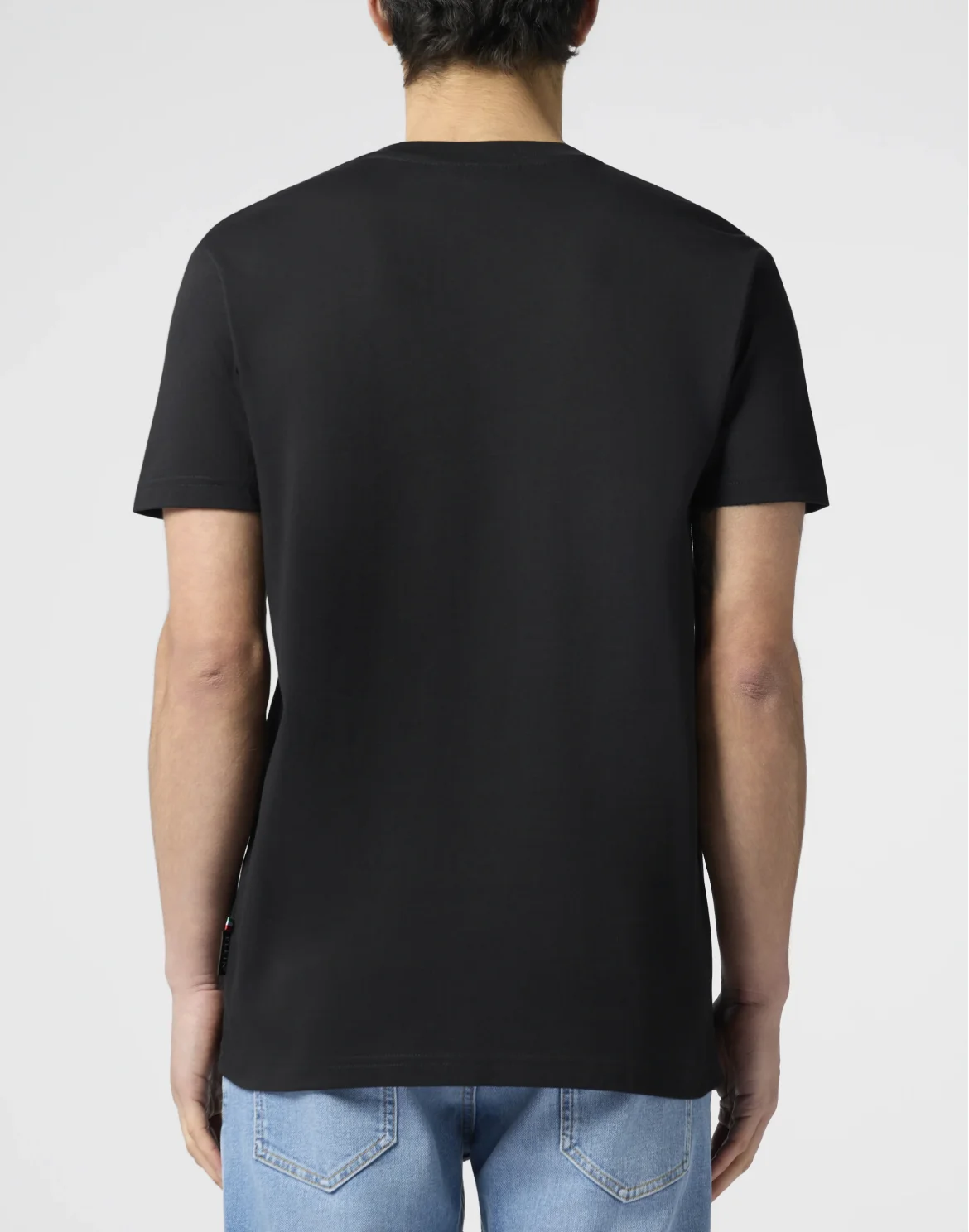 Round Neck T-Shirt Tennis Pet Patch, цвет: Черный