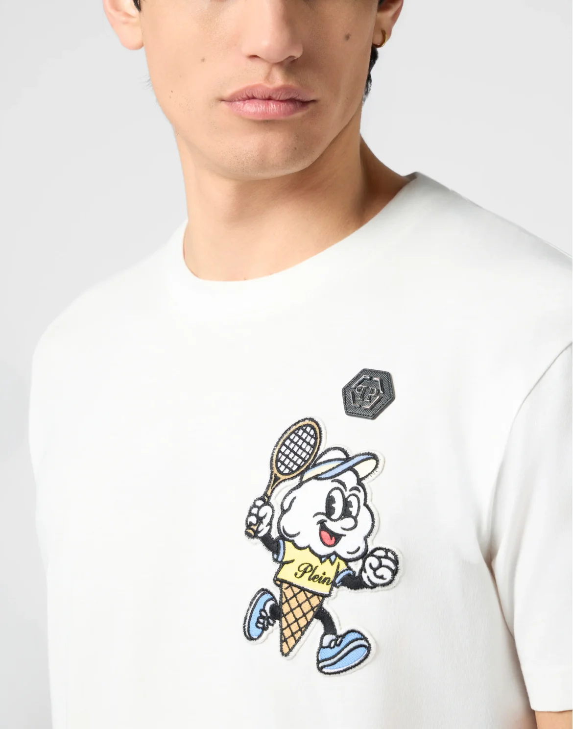 Round Neck T-Shirt Gelato Monsters, цвет: Бежевый