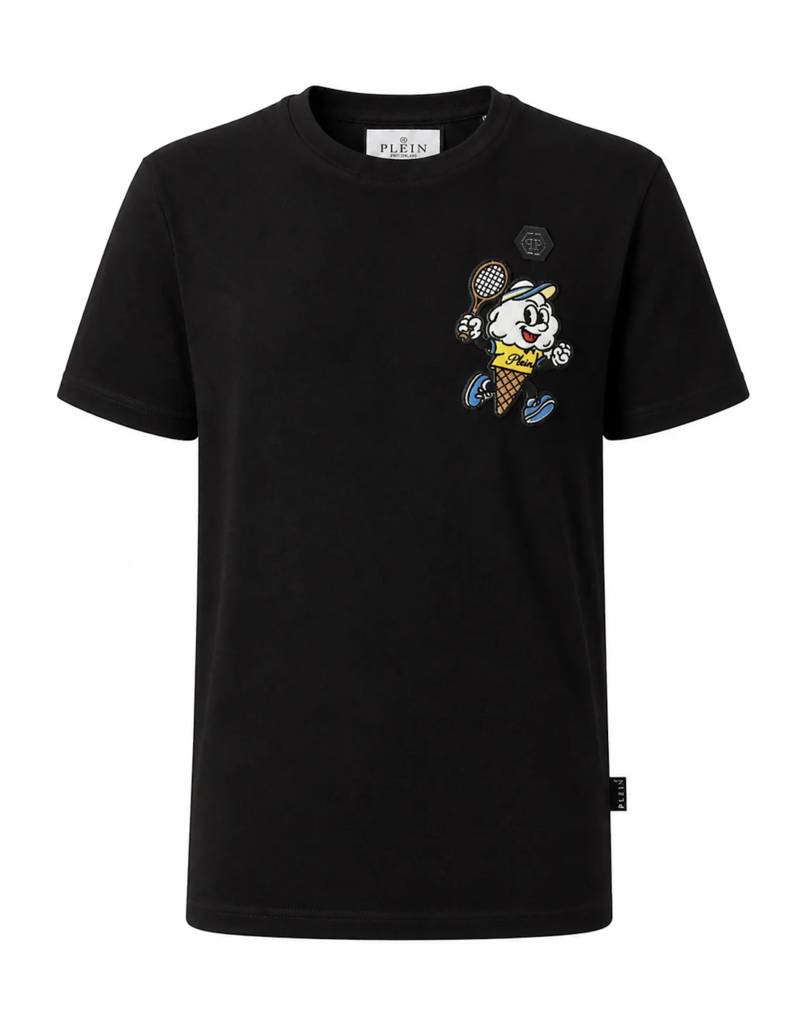 Round Neck T-Shirt Gelato Monsters, цвет: Черный