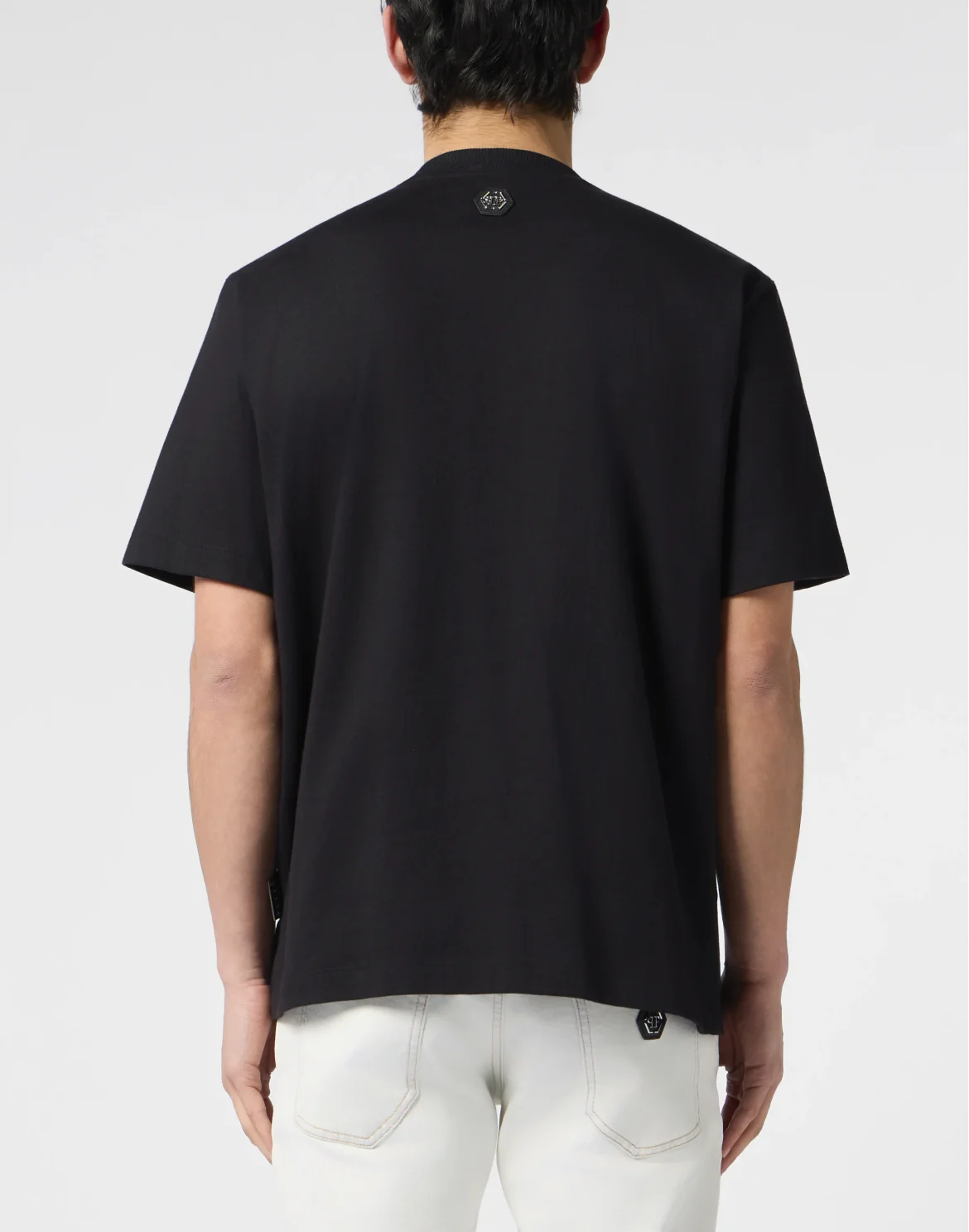 Round Neck T-Shirt Skull Tennis, цвет: Черный