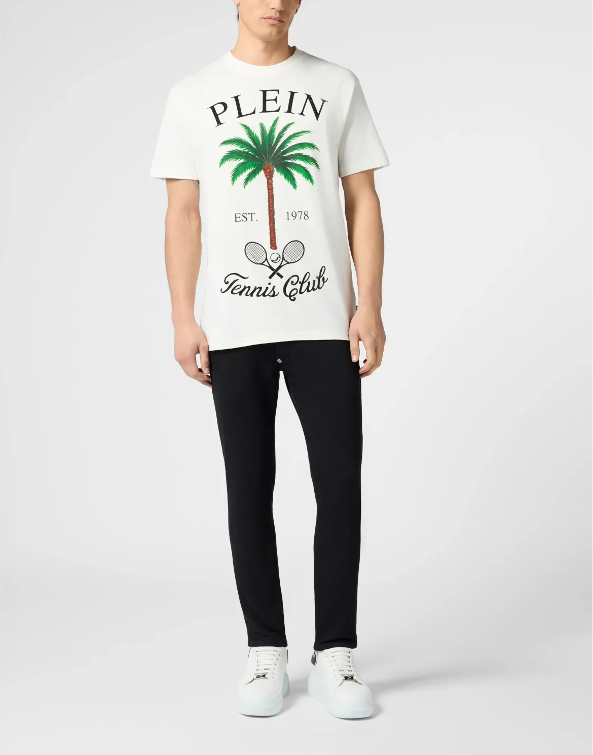 Round Neck T-Shirt Tennis Club Stones, цвет: Бежевый