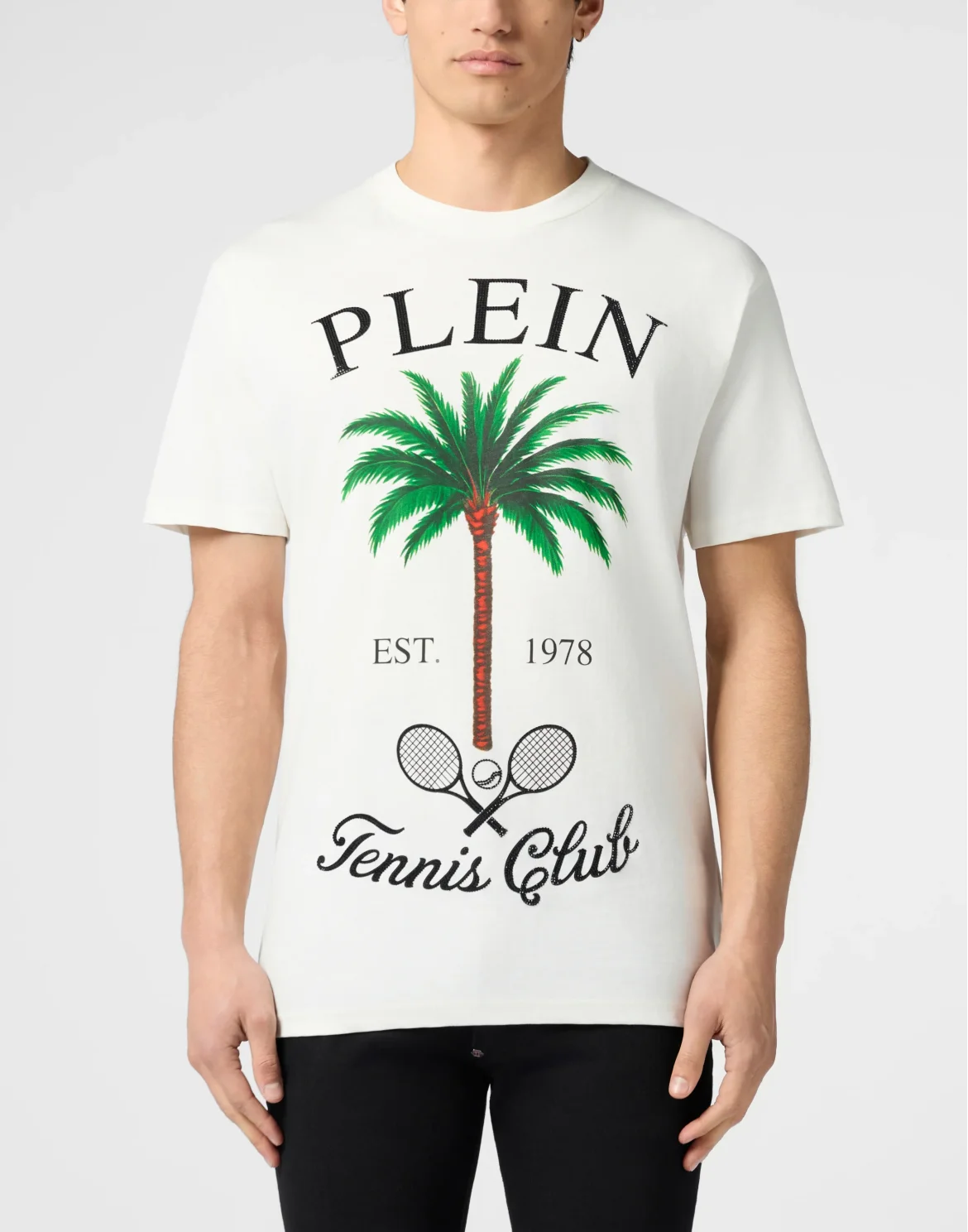 Round Neck T-Shirt Tennis Club Stones, цвет: Бежевый