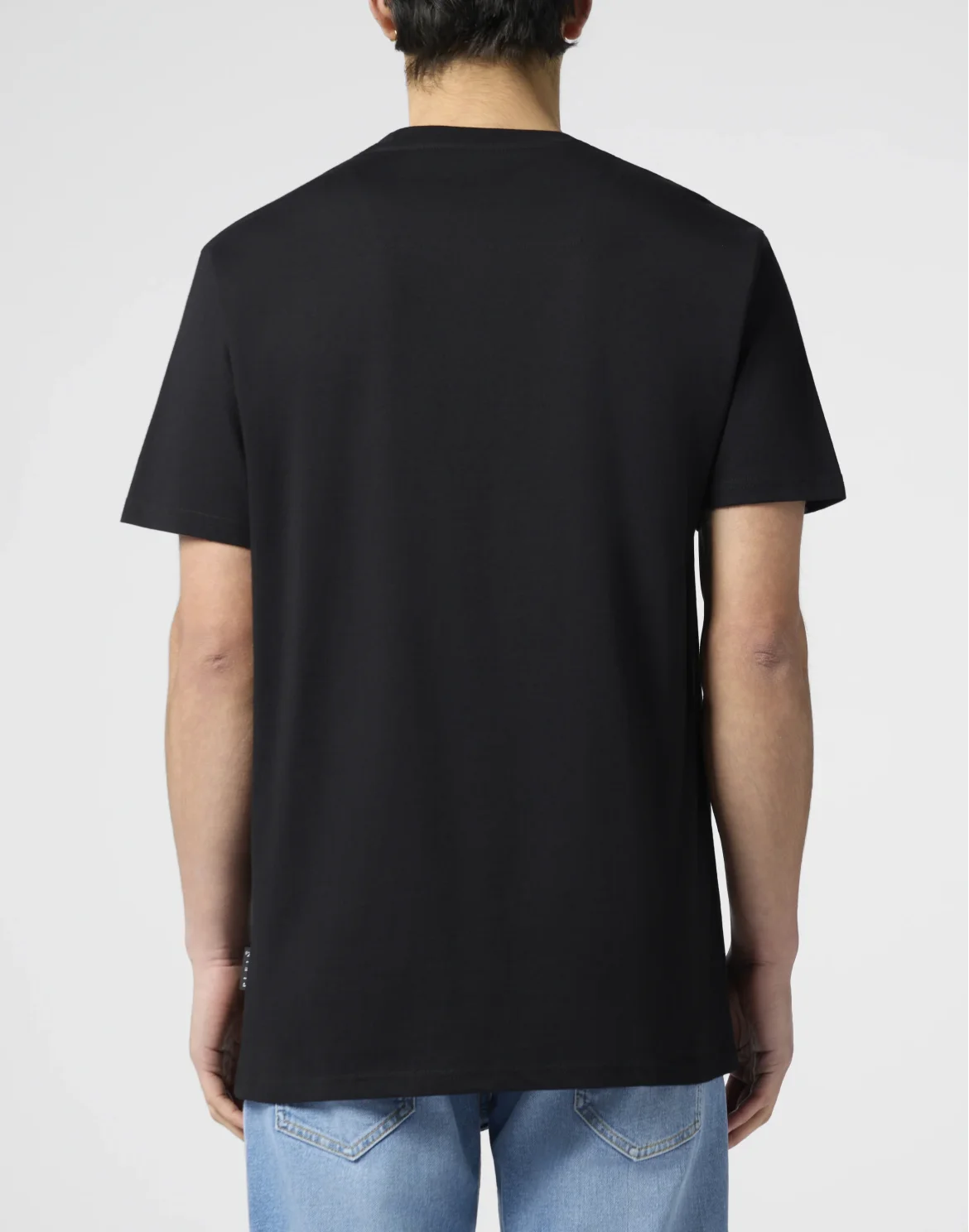 Round Neck T-Shirt Patch Tennis, цвет: Черный
