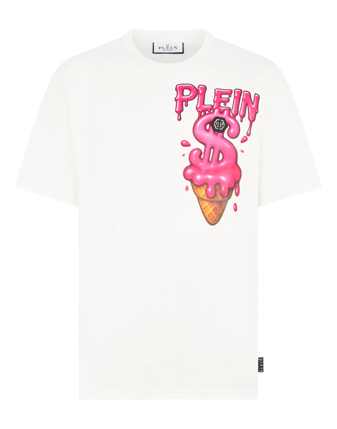 Round Neck T-Shirt Ice Cream Dollar, цвет: Бежевый