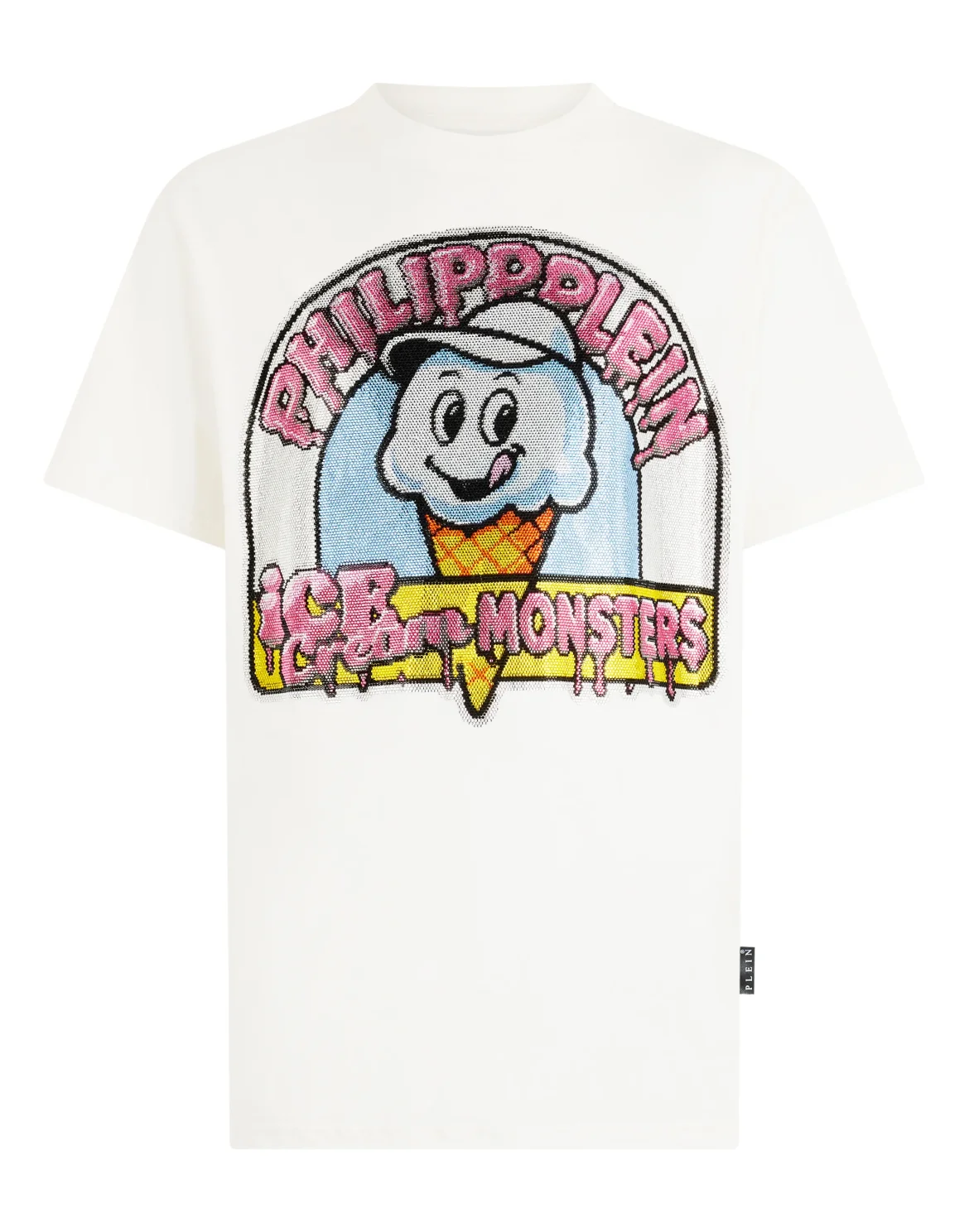 Round Neck T-Shirt Ice Cream Monsters, цвет: Бежевый