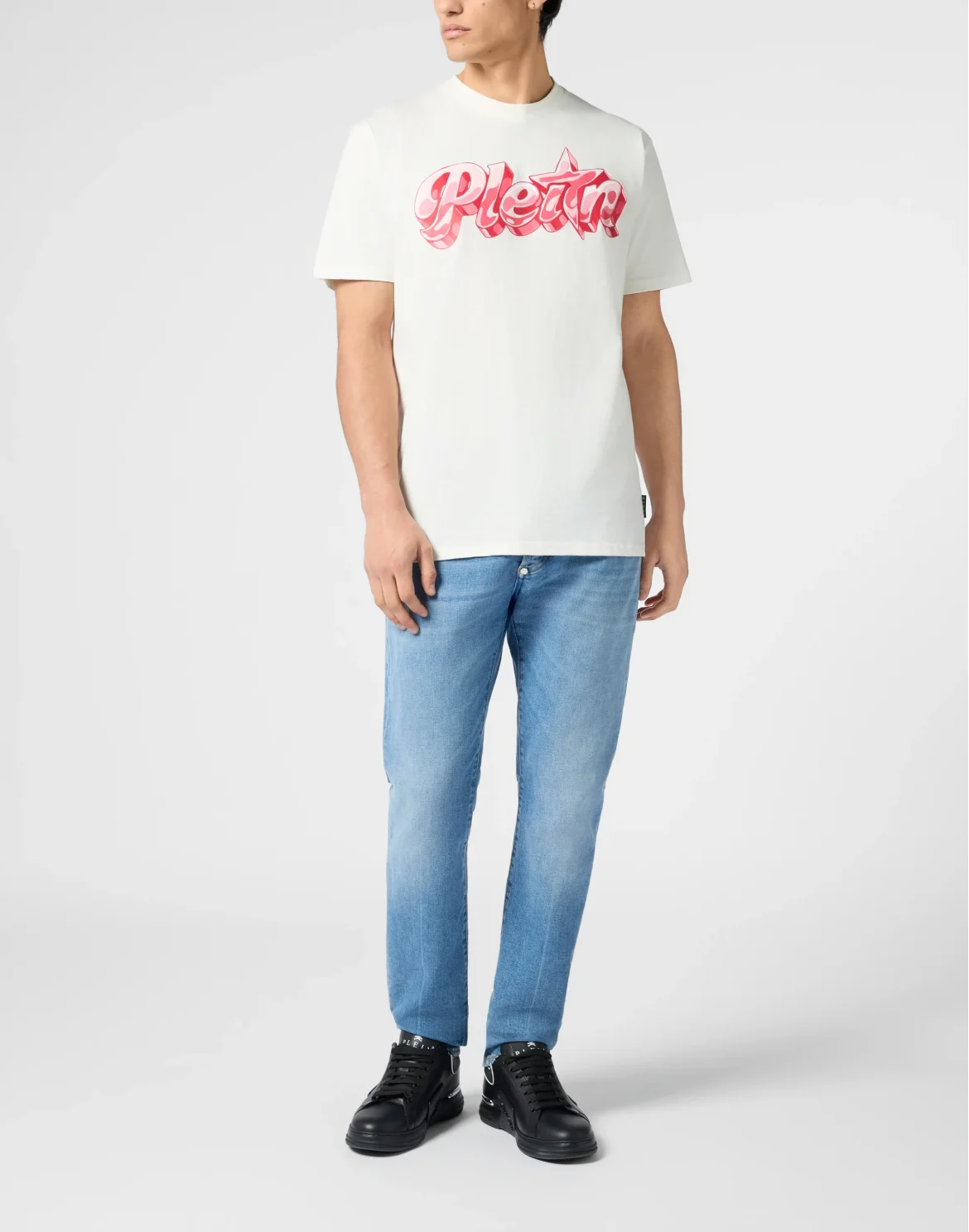 Round Neck T-Shirt Puffy Gummy Plein, цвет: Бежевый