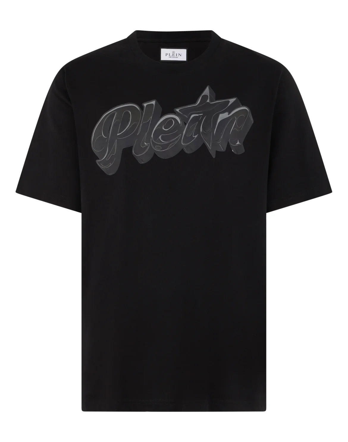 Round Neck T-Shirt Puffy Gummy Plein, цвет: Черный