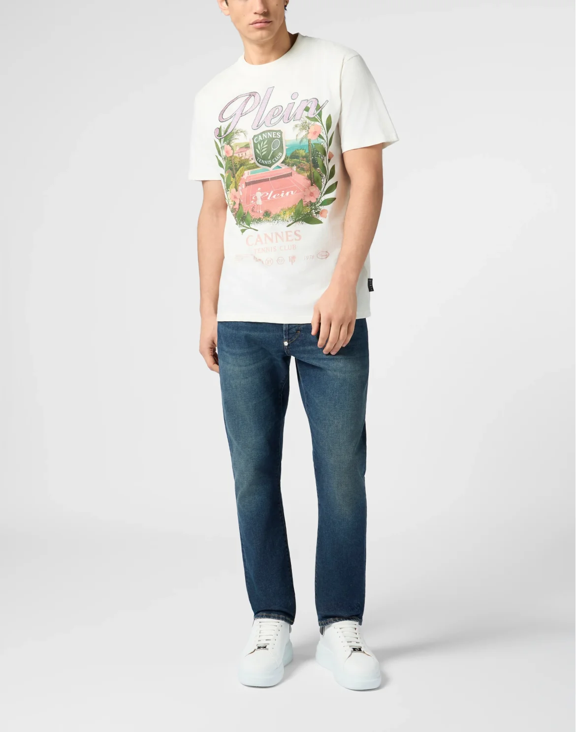 Round Neck T-Shirt Cannes Tennis Club, цвет: Бежевый