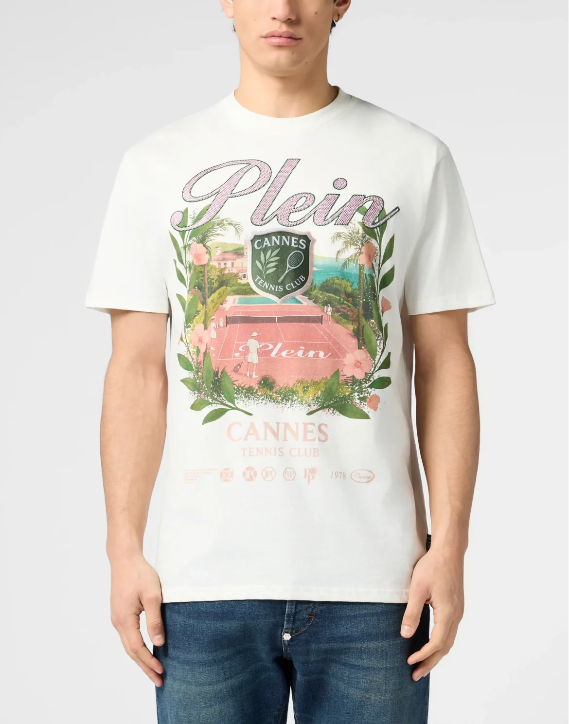 Round Neck T-Shirt Cannes Tennis Club, цвет: Бежевый