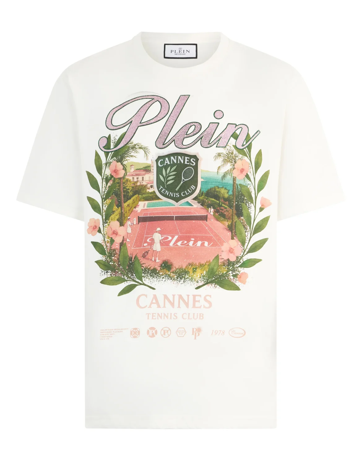 Round Neck T-Shirt Cannes Tennis Club, цвет: Бежевый