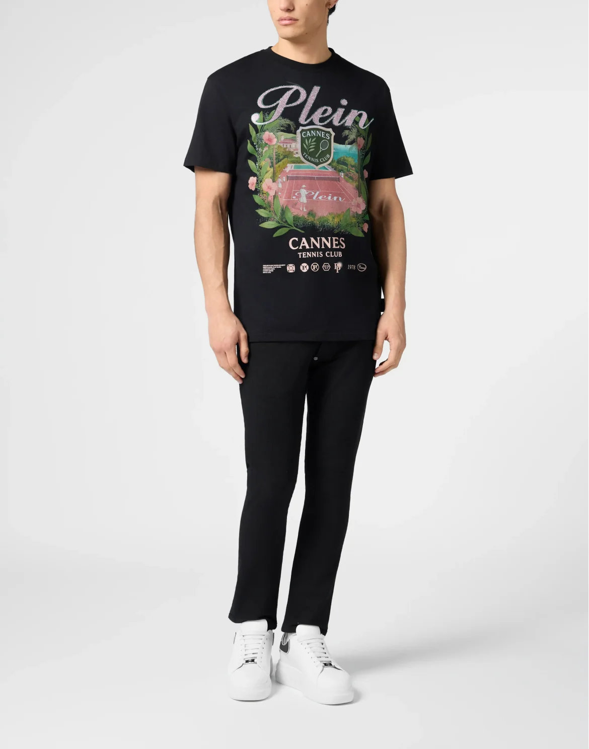 Round Neck T-Shirt Cannes Tennis Club, цвет: Черный