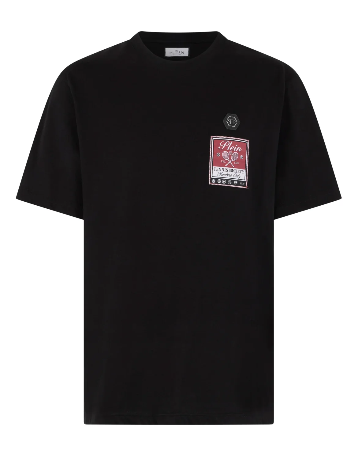 Round Neck T-Shirt Tennis Society Label, цвет: Черный