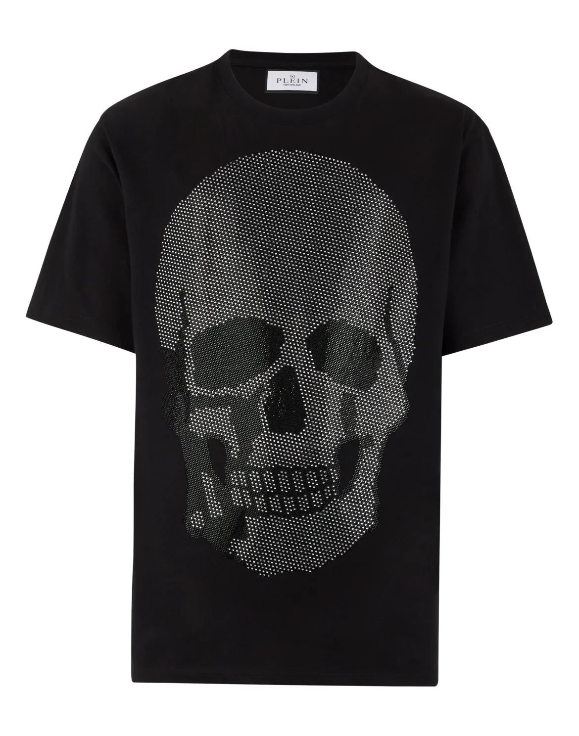 Round Neck T-Shirt Skull Stones, цвет: Черный
