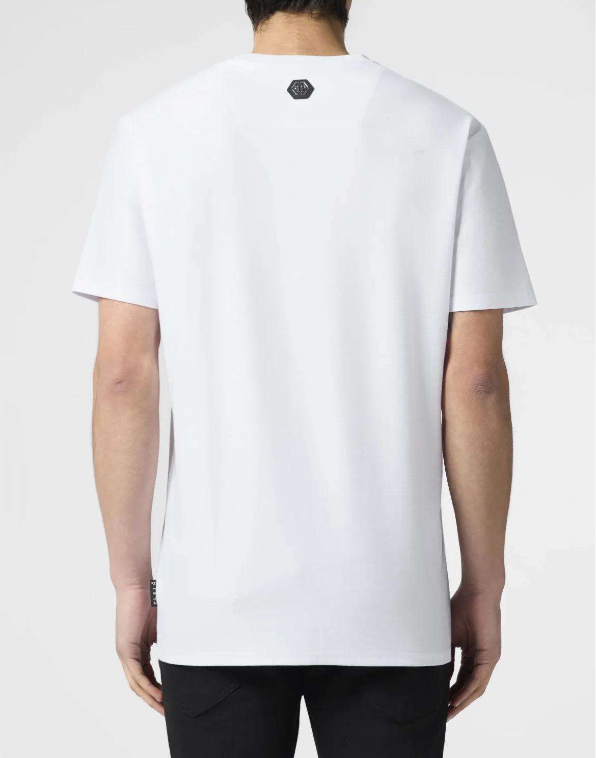 Round Neck T-Shirt Jacquard Skull, цвет: Белый