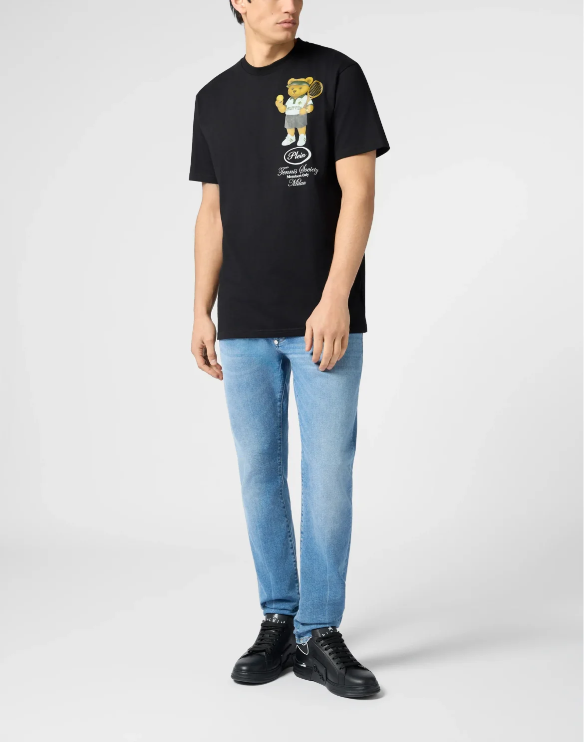 Round Neck T-Shirt Teddy Tennis Society, цвет: Черный