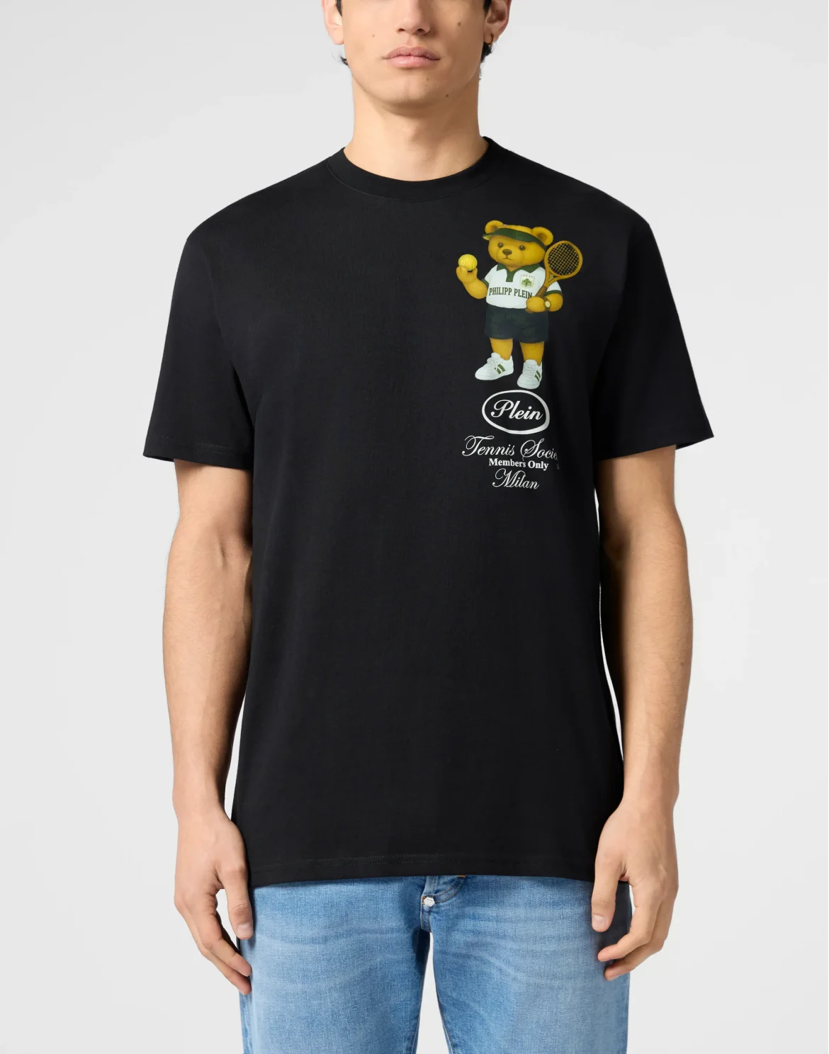 Round Neck T-Shirt Teddy Tennis Society, цвет: Черный
