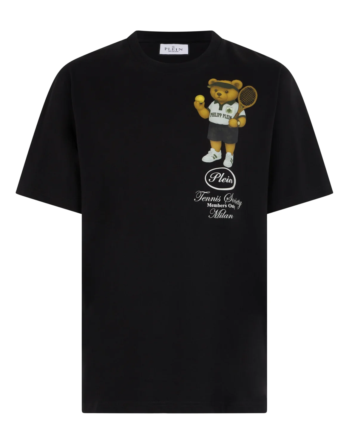 Round Neck T-Shirt Teddy Tennis Society, цвет: Черный