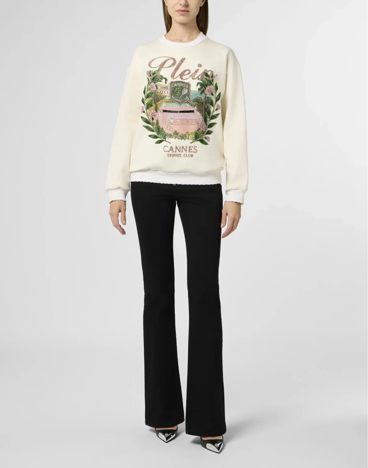 Washed Sweatshirt Cannes Tennis Club, цвет: Бежевый