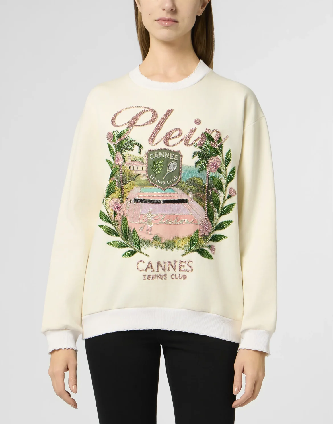 Washed Sweatshirt Cannes Tennis Club, цвет: Бежевый