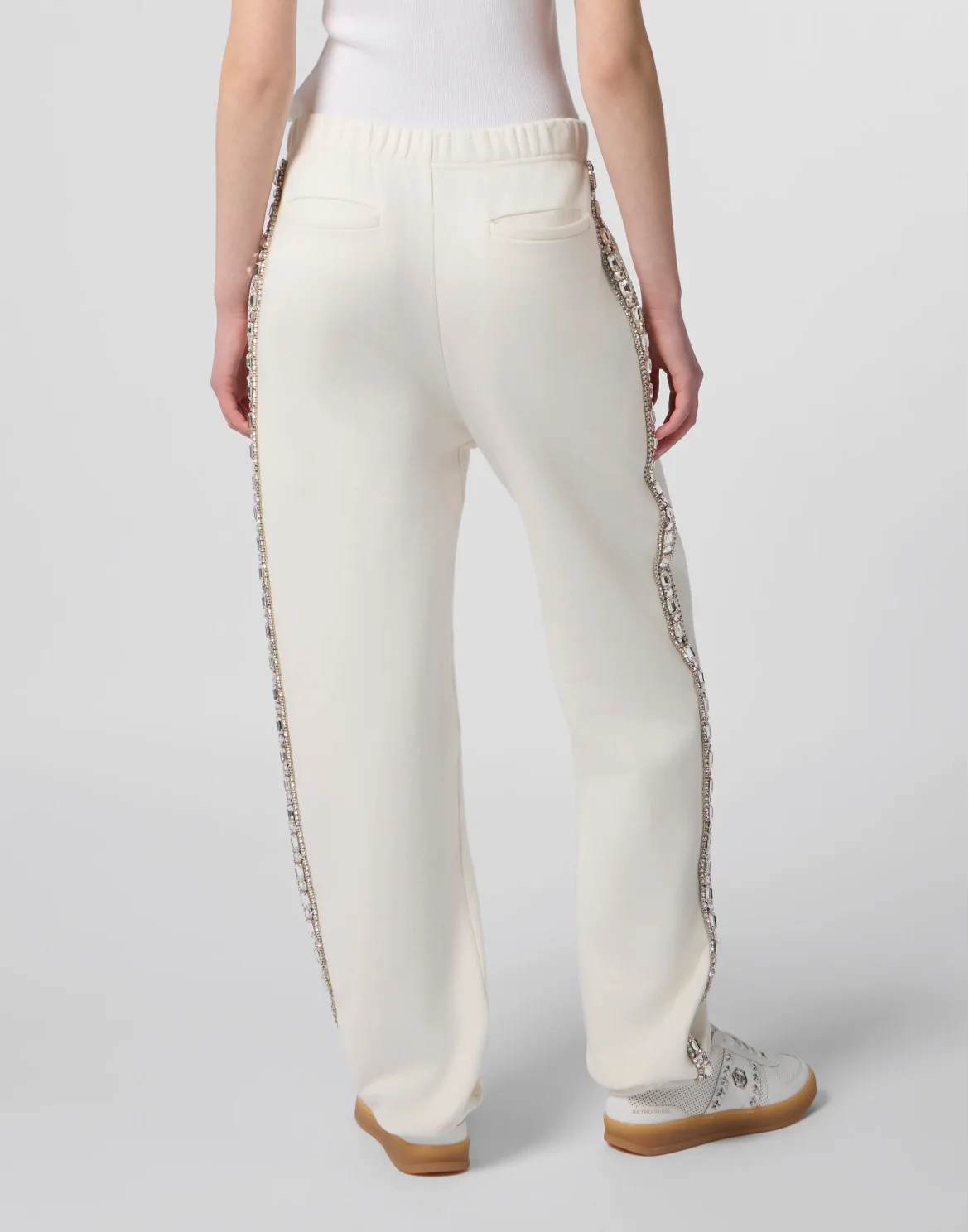Washed Joggers Tennis Club Crystals, цвет: Бежевый