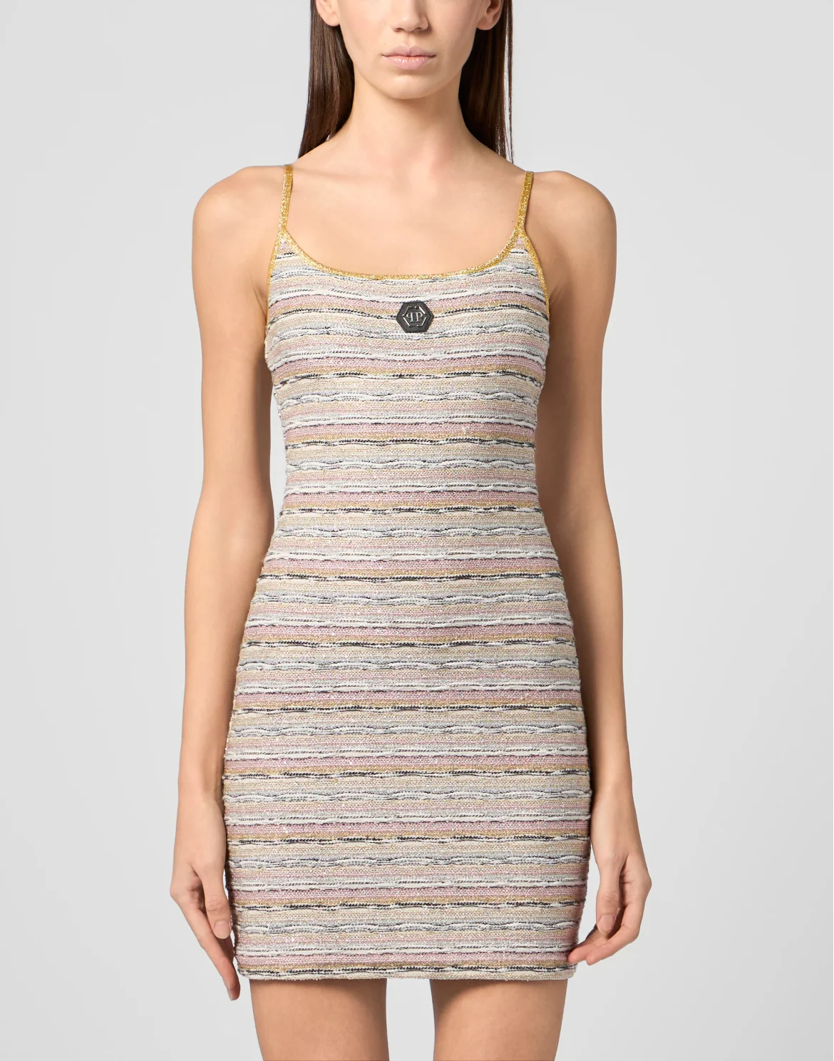 Knitted Tank Mini Dress, цвет: Розовый