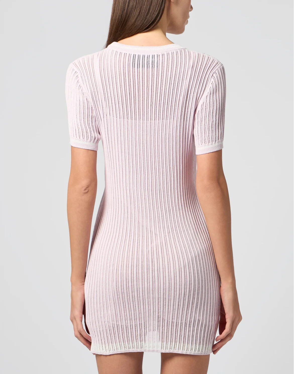 Knitted T-Shirt Mini Dress, цвет: Розовый