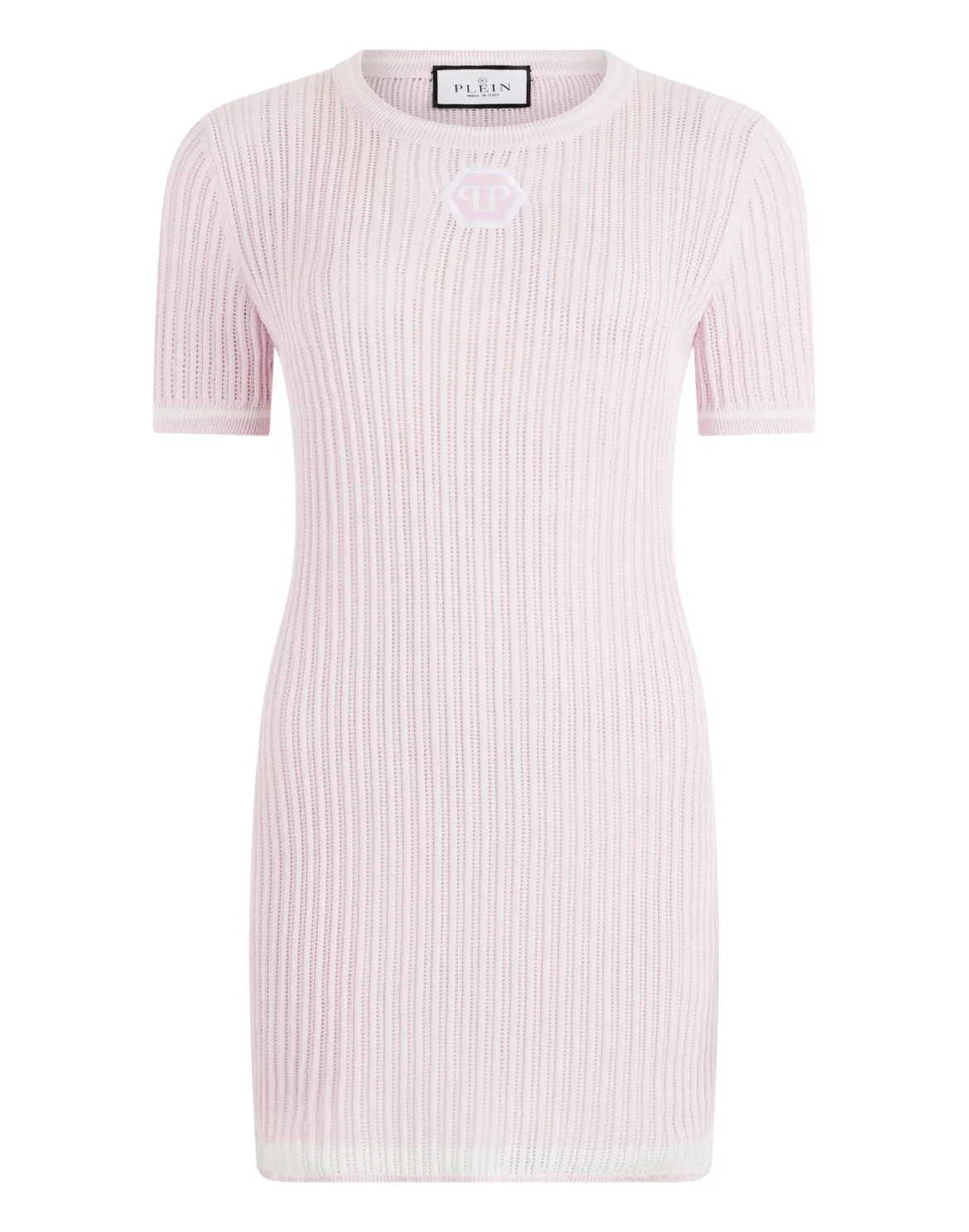 Knitted T-Shirt Mini Dress, цвет: Розовый