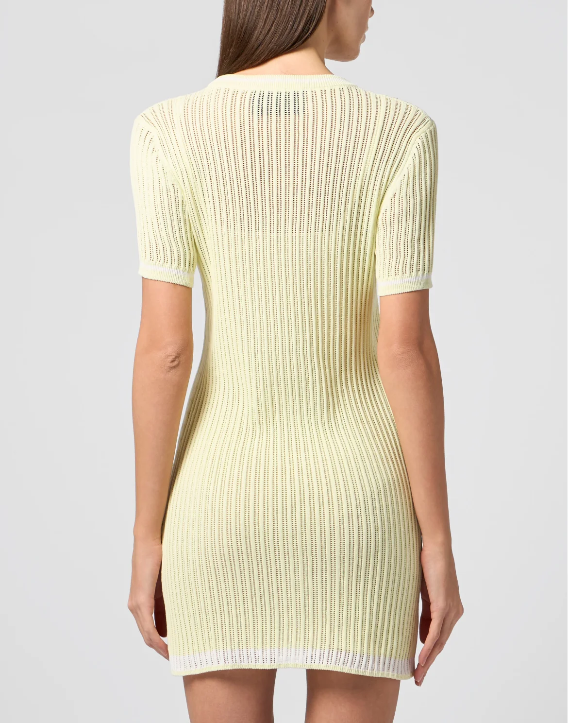 Knitted T-Shirt Mini Dress, цвет: Желтый