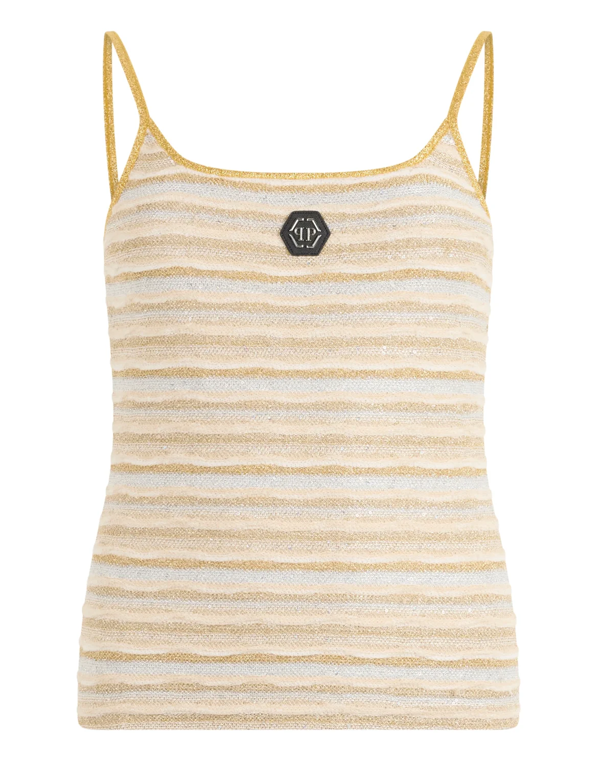 Knitted Tank Top, цвет: Бежевый
