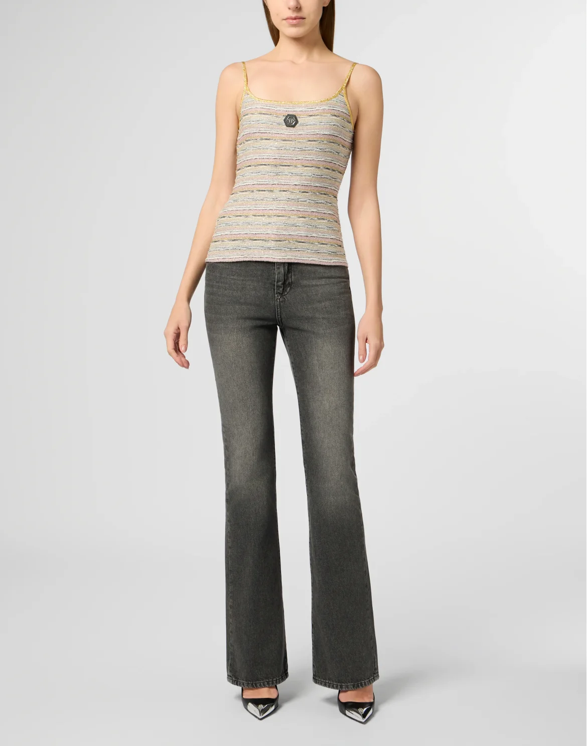 Knitted Tank Top, цвет: Розовый
