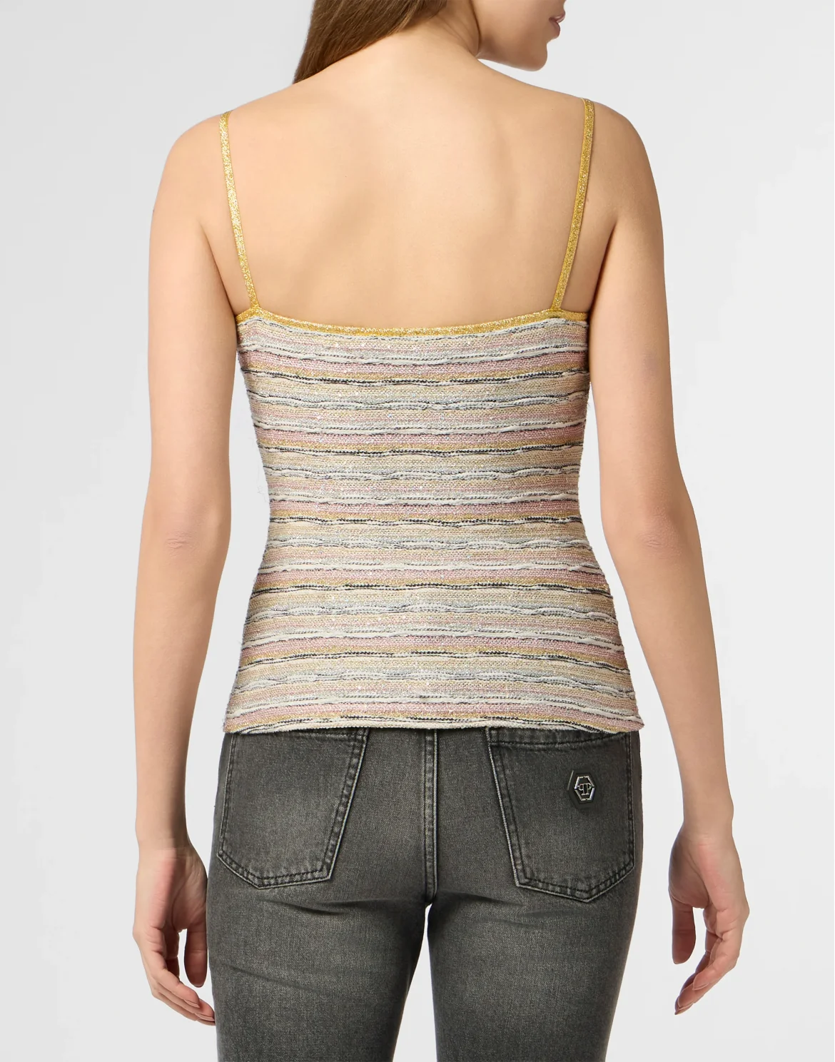 Knitted Tank Top, цвет: Розовый