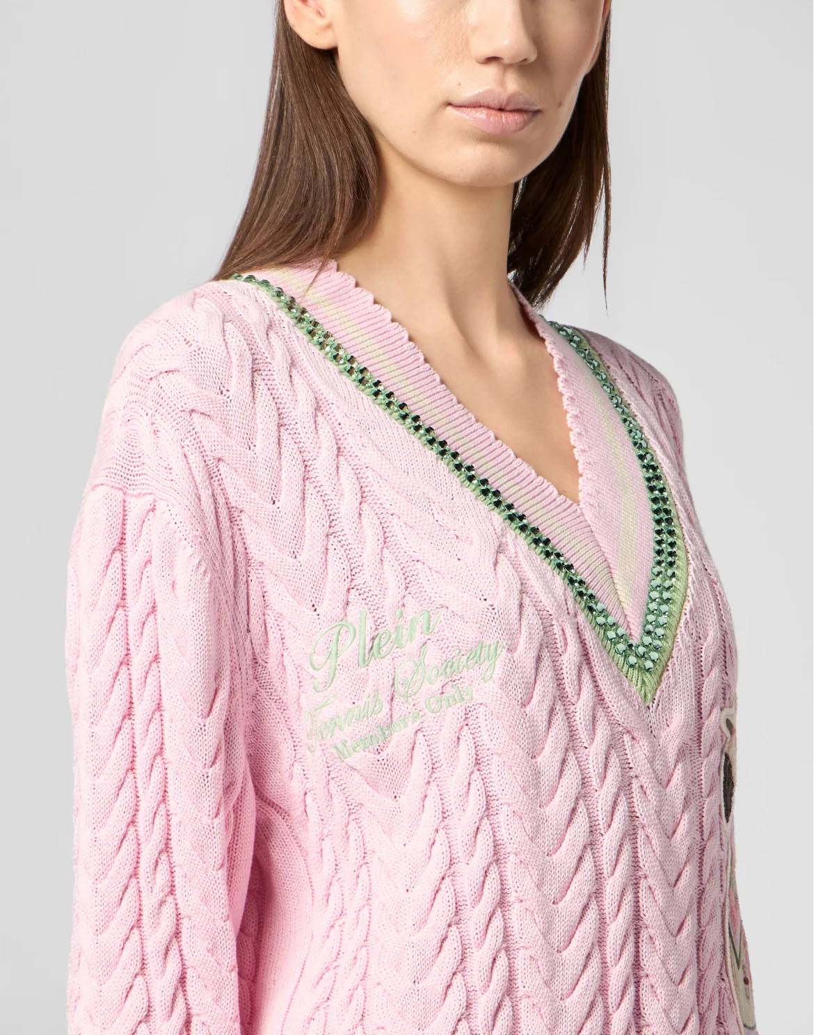 V-Neck Pullover Tennis Club, цвет: Розовый