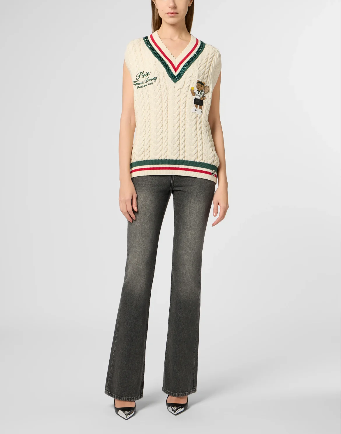 V-Neck Gilet Tennis Club, цвет: Бежевый